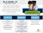 Thumbnail versions of the Flu and COVID-19 toolkit.
