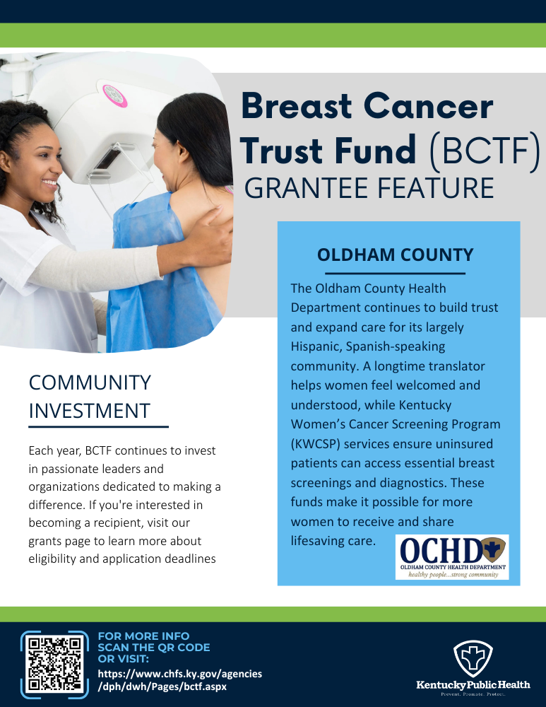 medium size thumbnail image of a flyer linked to a one-page flyer spotlighting information about the Oldham County Health Department